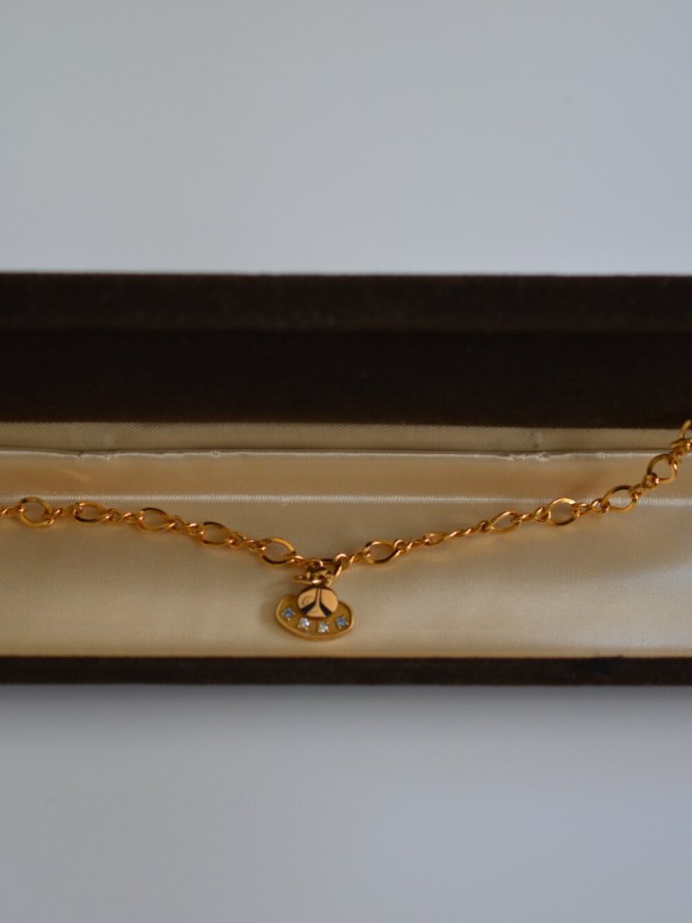 Vintage NASA Rockwell Emblem Gold Filled Charm Bracelet 7.5" 1960s